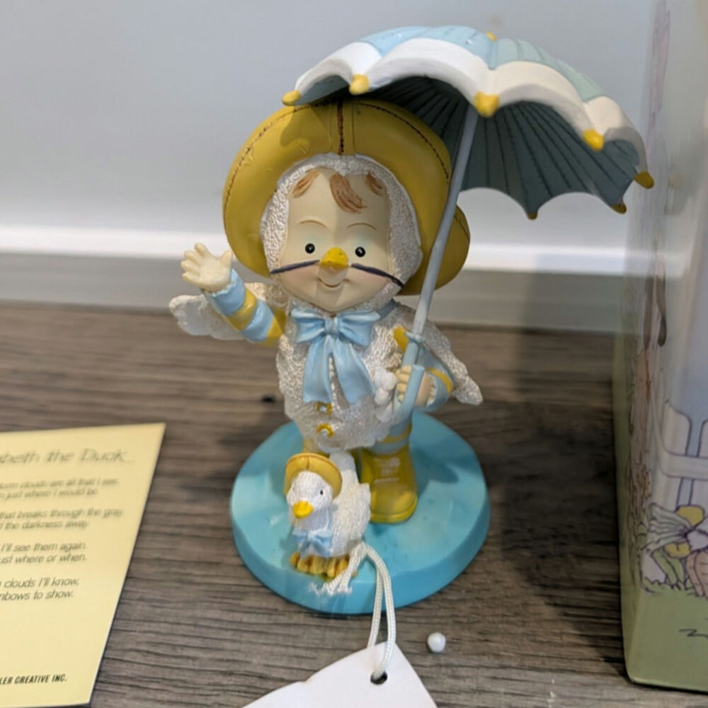 RUSS COLLECTION PADDYWHACK LANE 2002 ELIZABETH DUCK FIGURINE HANDPAINTED in Box